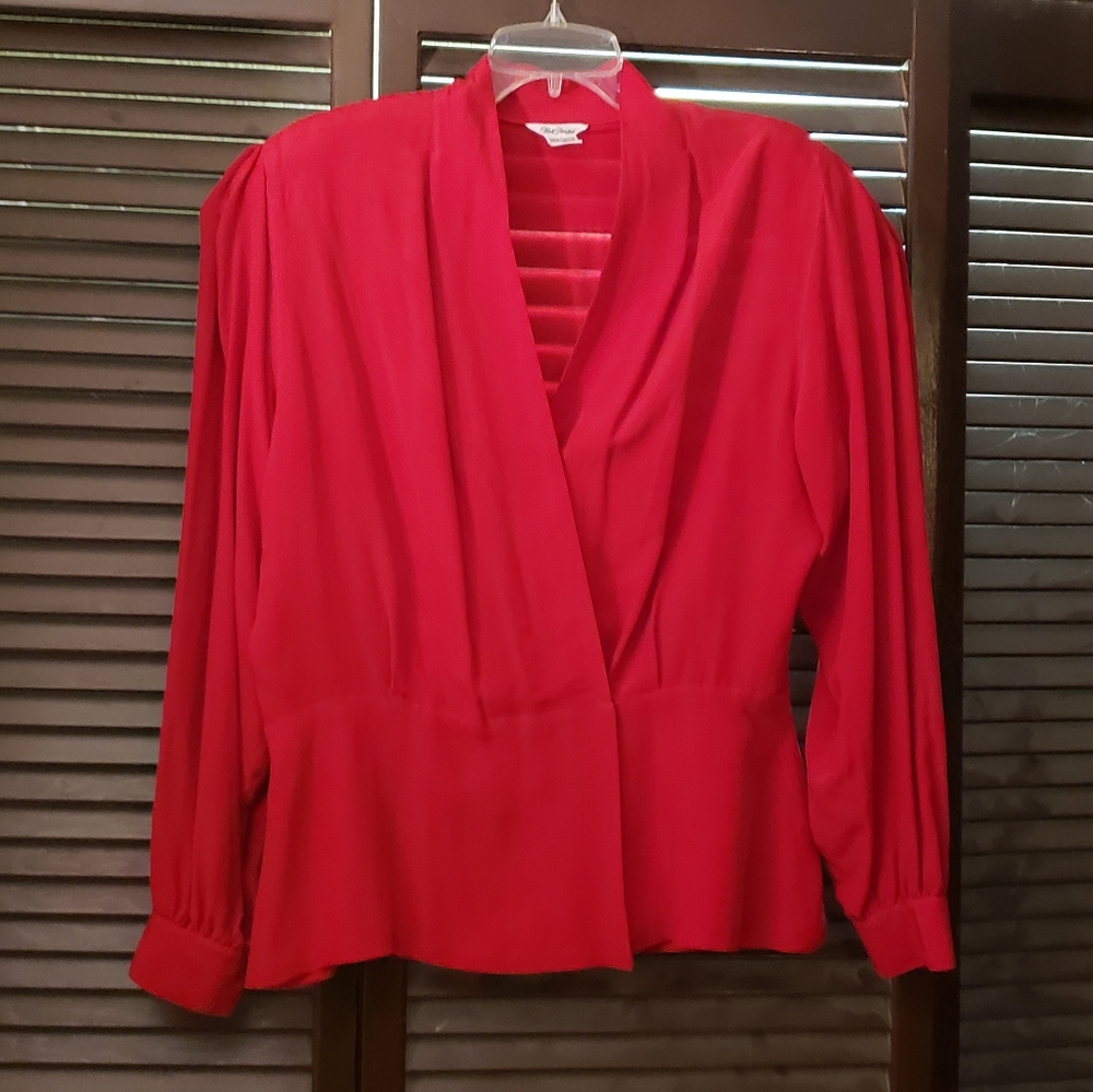 Paul Stanley silk top size 12